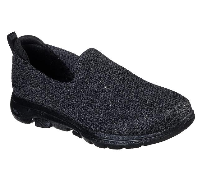 Zapatillas Para Caminar Skechers Mujer - GOwalk 5 Negro DUGHK9381